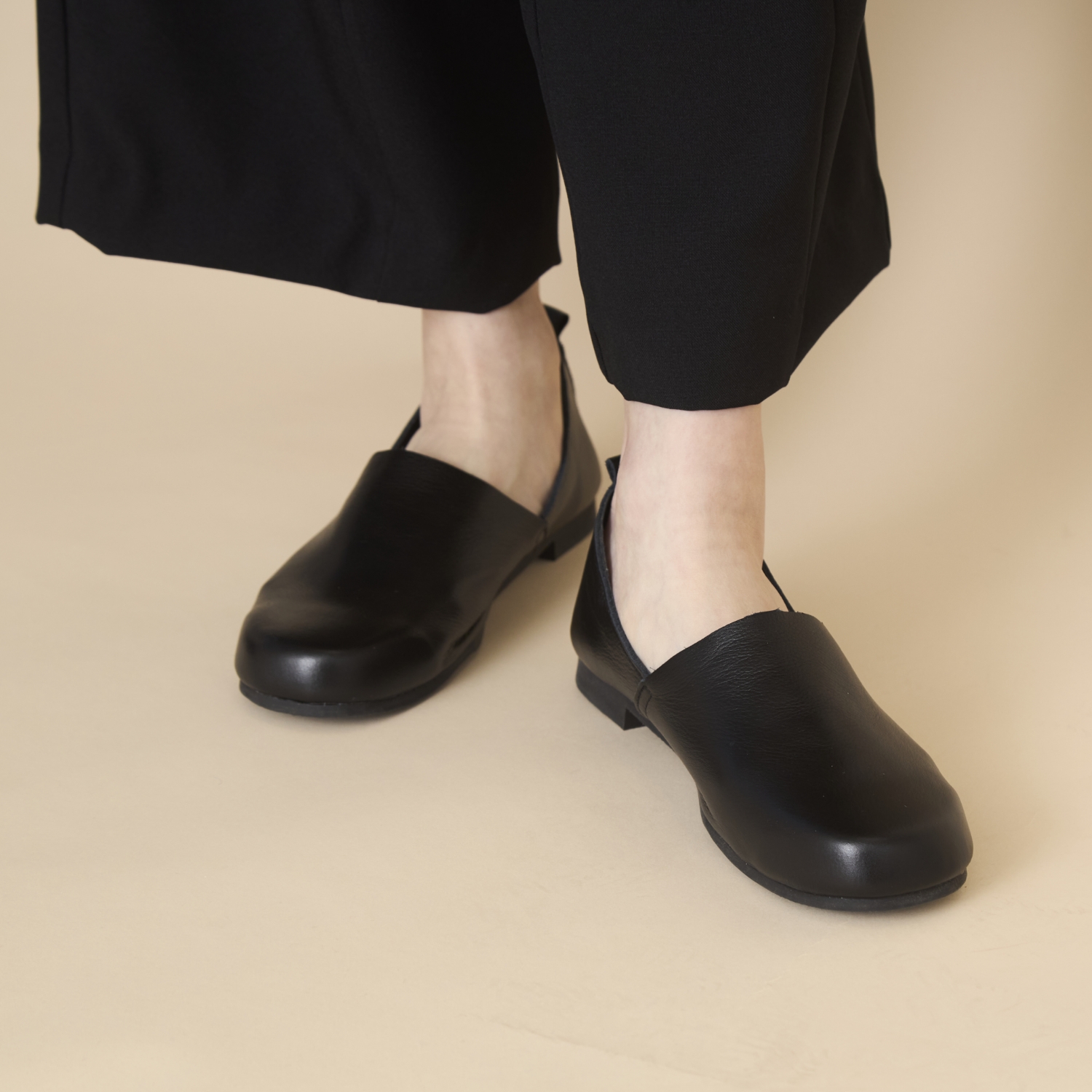 TRAD+/撥水ソフトレザースリッポン